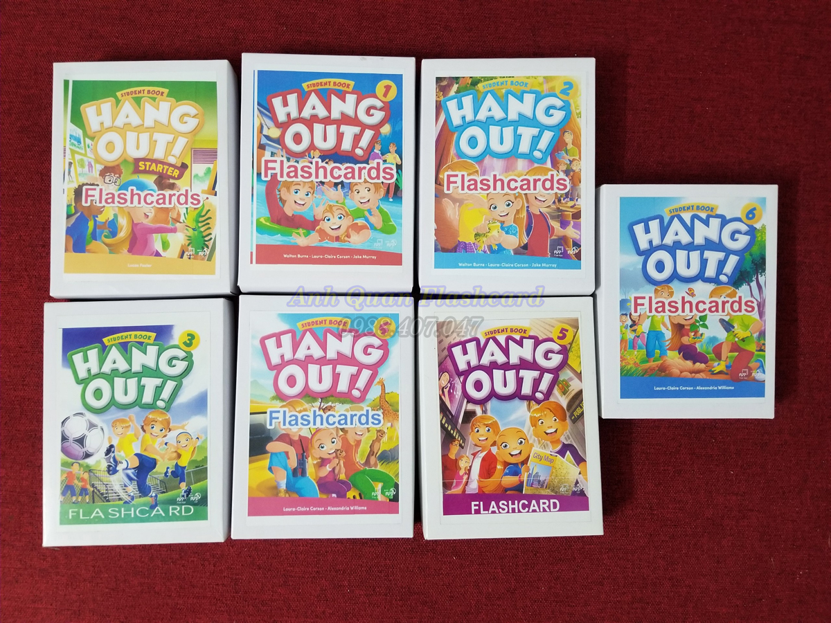 Trọn bộ Flash card, thẻ học tiếng anh thông minh cho trẻ Hang Out