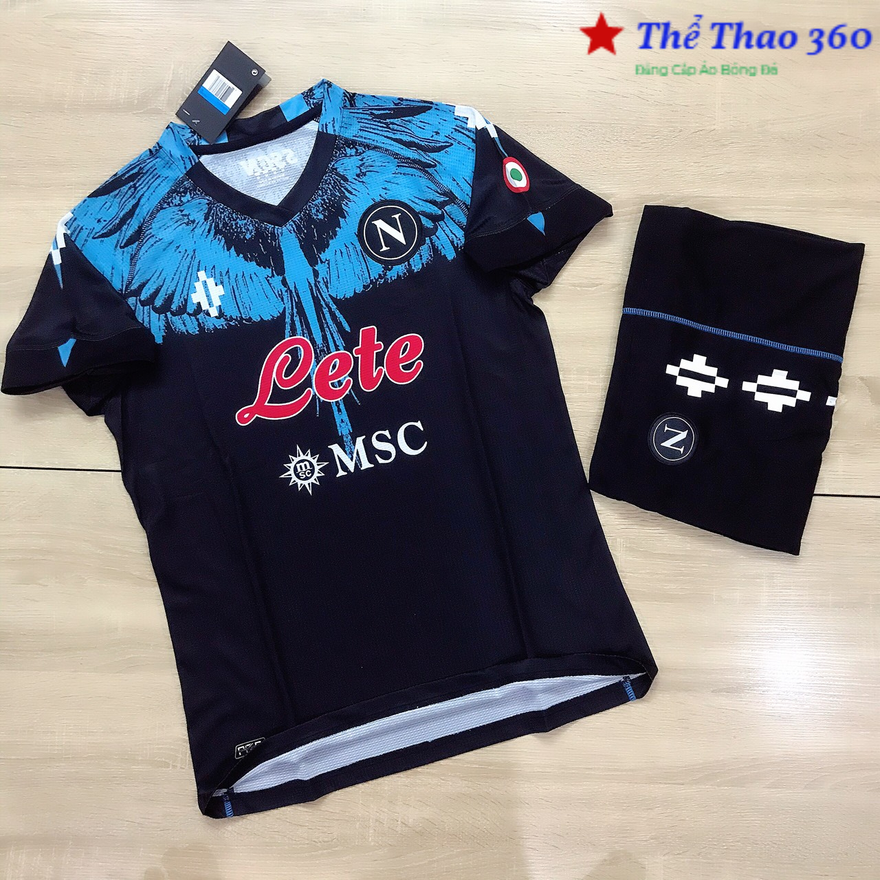 Áo Bóng Đá Câu Lạc Bộ Napoli - Chất Polyeste -Mùa Giải 2022- Hàng Thái Lan