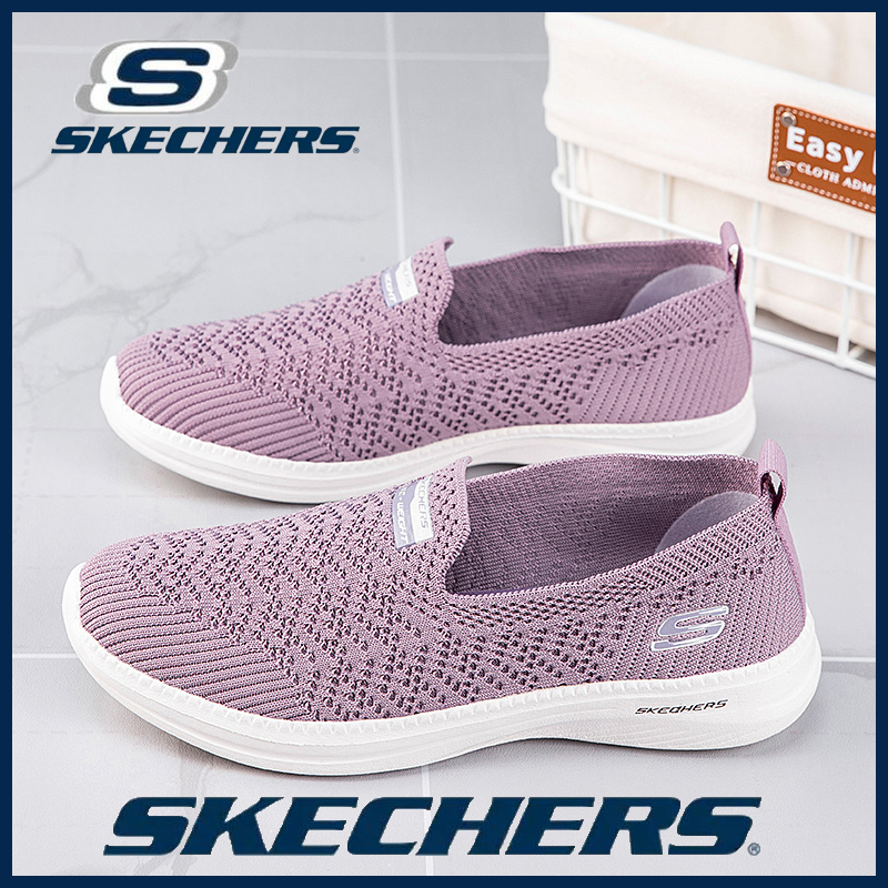 Skechers_mới go walk 5 - giày nữ giày thể thao giày thể thao nữ đôi giầy đen giày đi bộ hồng