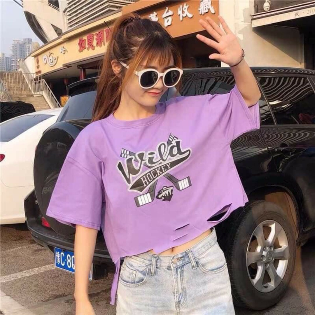 [HCM]ÁO KIỂU CROPTOP RÁCH SIÊU XINHFORM ĐẸP HOT HIT NHẤT-HIEEN FASHION