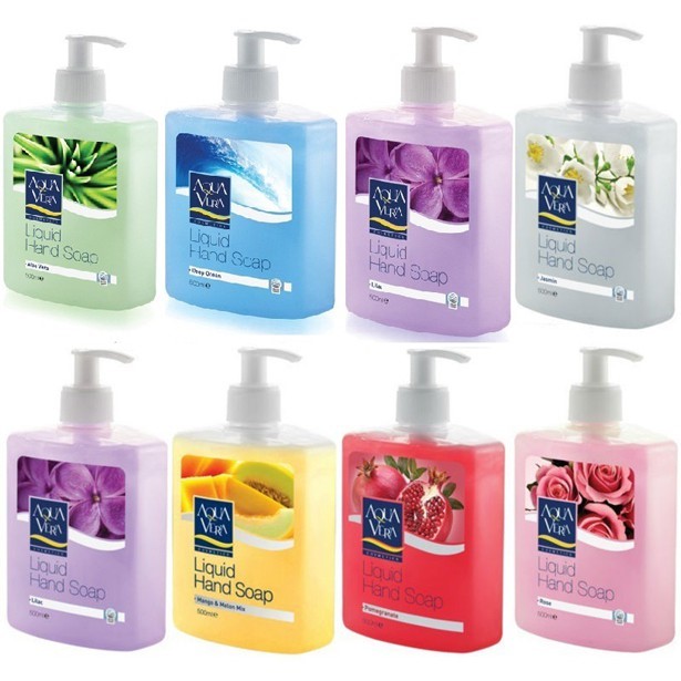 Nước rửa tay aqua vera 500ml thổ nhĩ kỳ tặng 1 gel rửa tay khô aqua vera 100ml