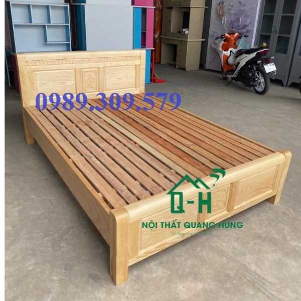 GIƯỜNG GỖ SỒI NGA CAO CẤP - GIƯỜNG NGỦ GIA ĐÌNH CAO CẤP HCM