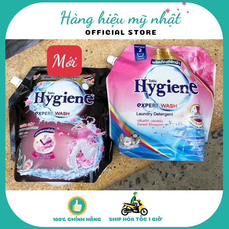 Nước giặt quần áo Hygiene túi 1800 ml - hàng chuẩn Thái Lan