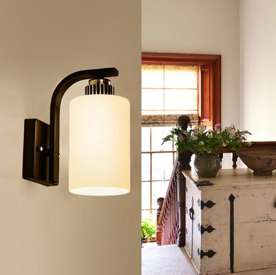 Đèn gắn tường - đèn tường - đèn vách trang trí nội thất cao cấp chao thủy tinh BETA (đã bao gồm bóng LED)