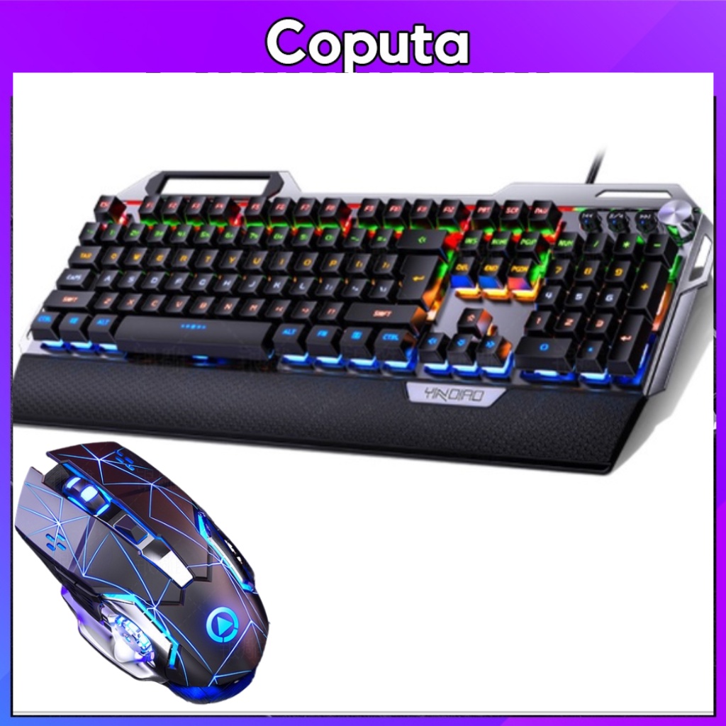 Coputa Combo bàn phím cơ và chuột gaming Coputa bàn phím máy tính chuột