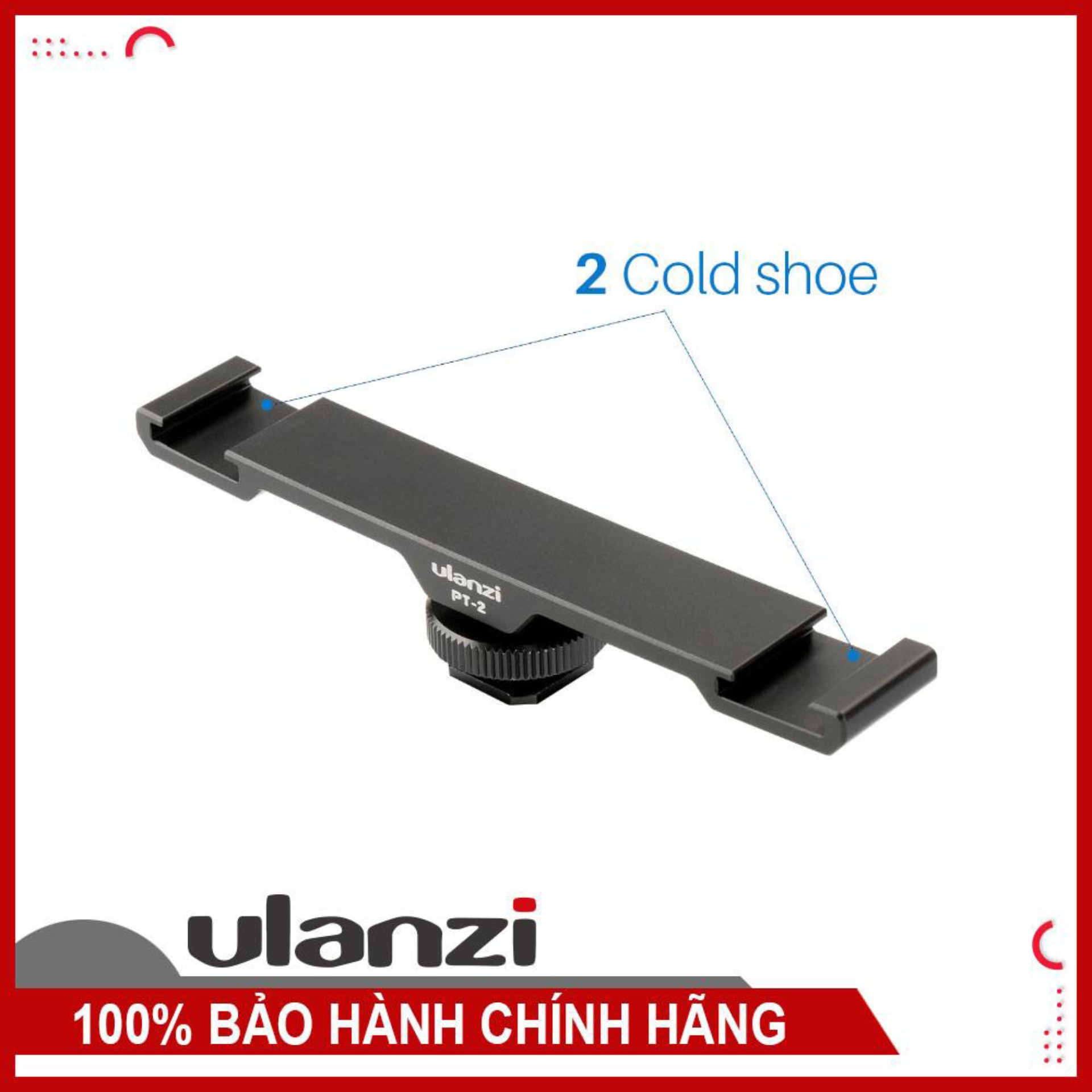 Ngàm mở rộng gắn đèn led/micro dành cho điện thoại & máy ảnh - ulanzi pt-02