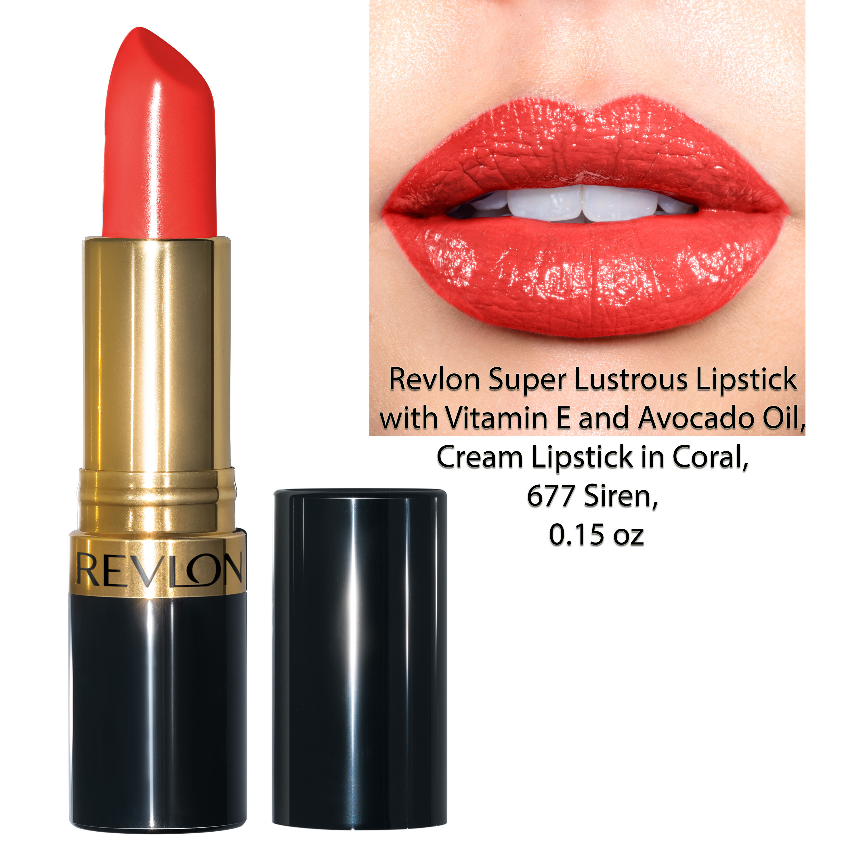 Son màu siêu dưỡng môi Revlon Super Lustrous Lipstick 4.2g, mã 677 Siren