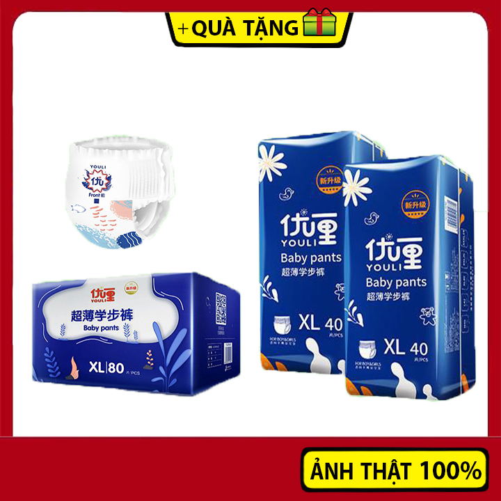 Bỉm Youli Pants Cho Bé S54/M44/L42/XL40/XXL36/XXXL34 (1 bịch)