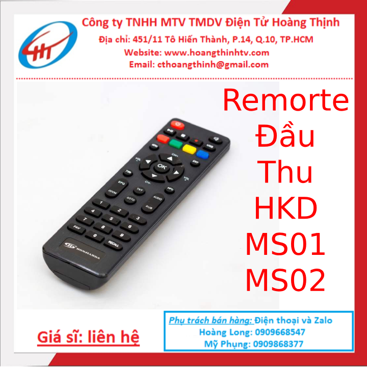 Remote Đầu Thu KTS HKD MS01 MS02