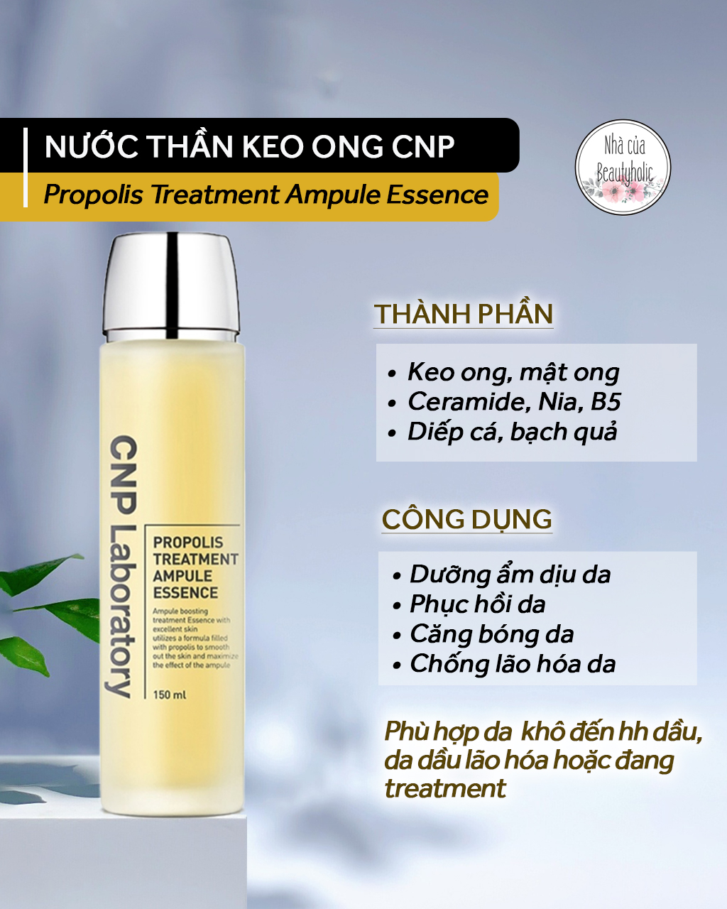 Nước thần keo ong cnp propolis treatment ampule essence