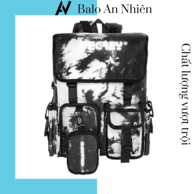 Balo Degrey TieDye Backpack Dark Black đi học thời thời trang
