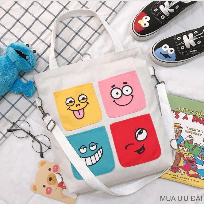 TÚI TOTE VẢI BỐ THỜI TRANG ĐEO CHÉO ĐEO VAI