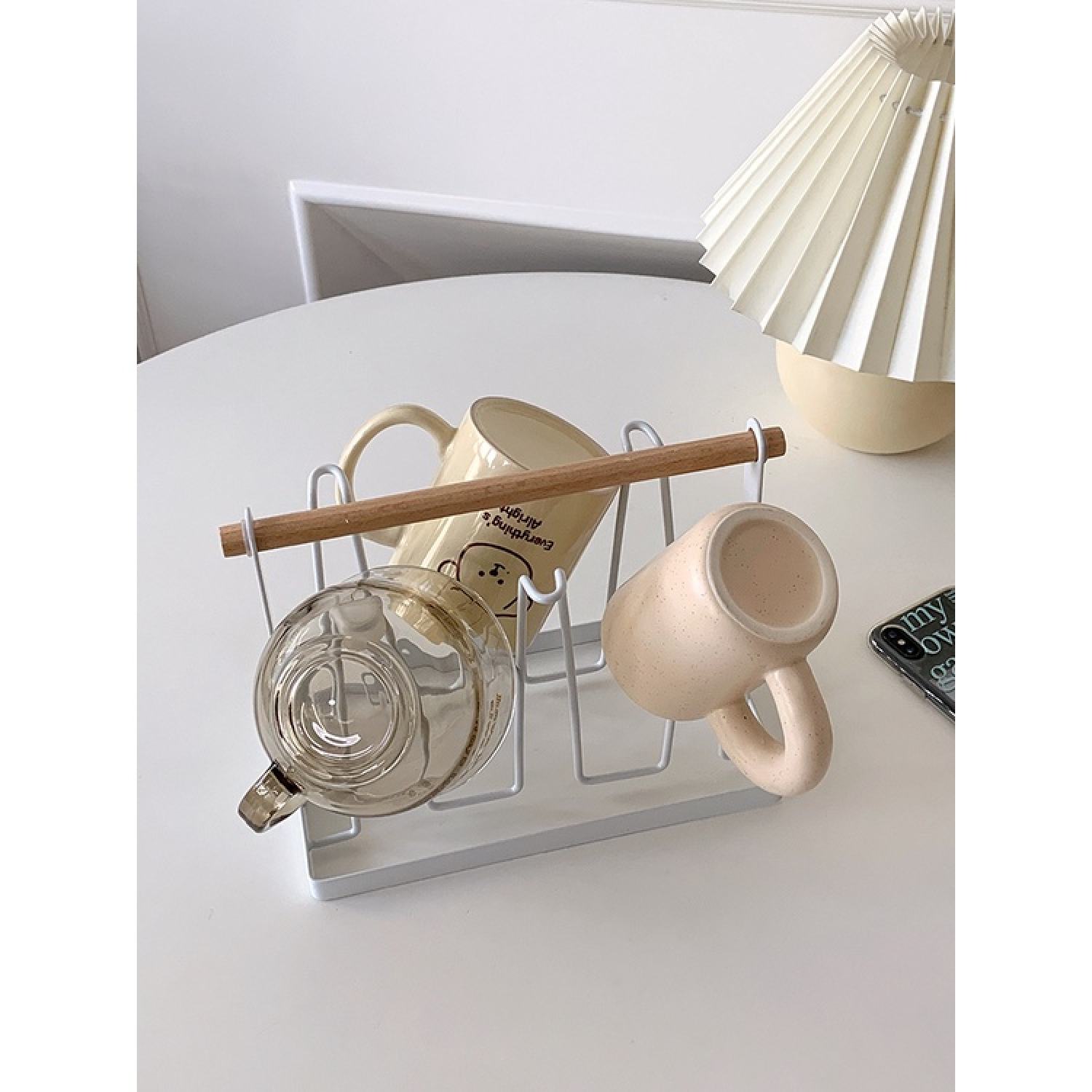 Giá úp cốc ly, kệ úp cốc phong cách tối giản decor nhà bếp