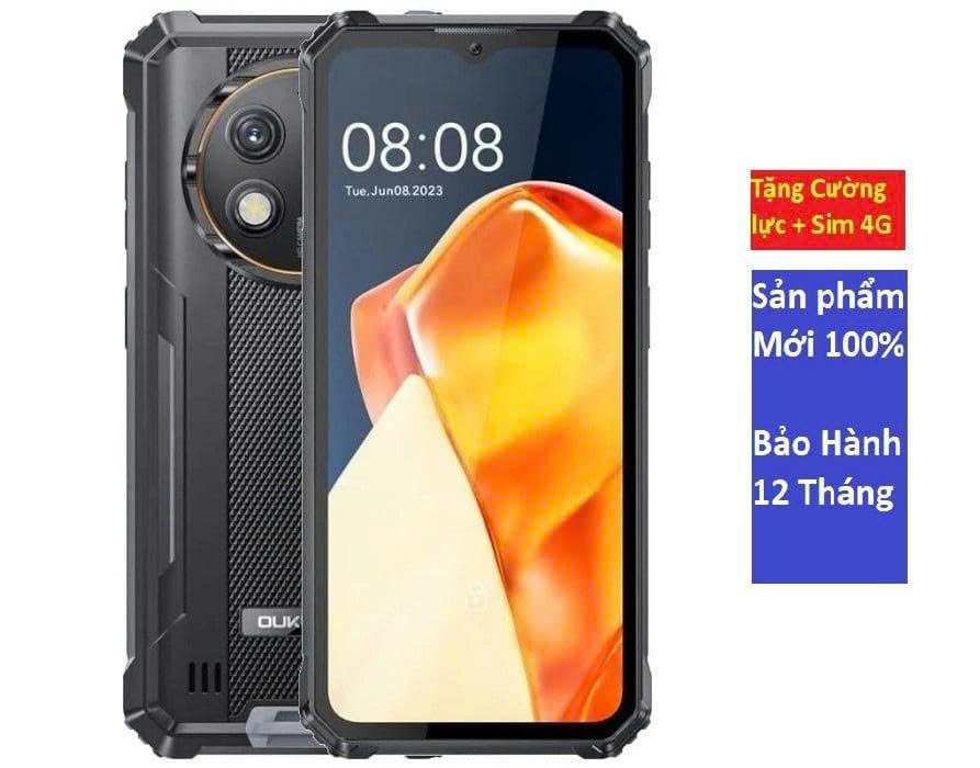 Điện thoại SIÊU BỀN Oukitel WP28S (chống nước,chống sốc,pin 10600mAh, Màn hình 6,52" HD, Camera 13MP ,Android 14,NFC)
