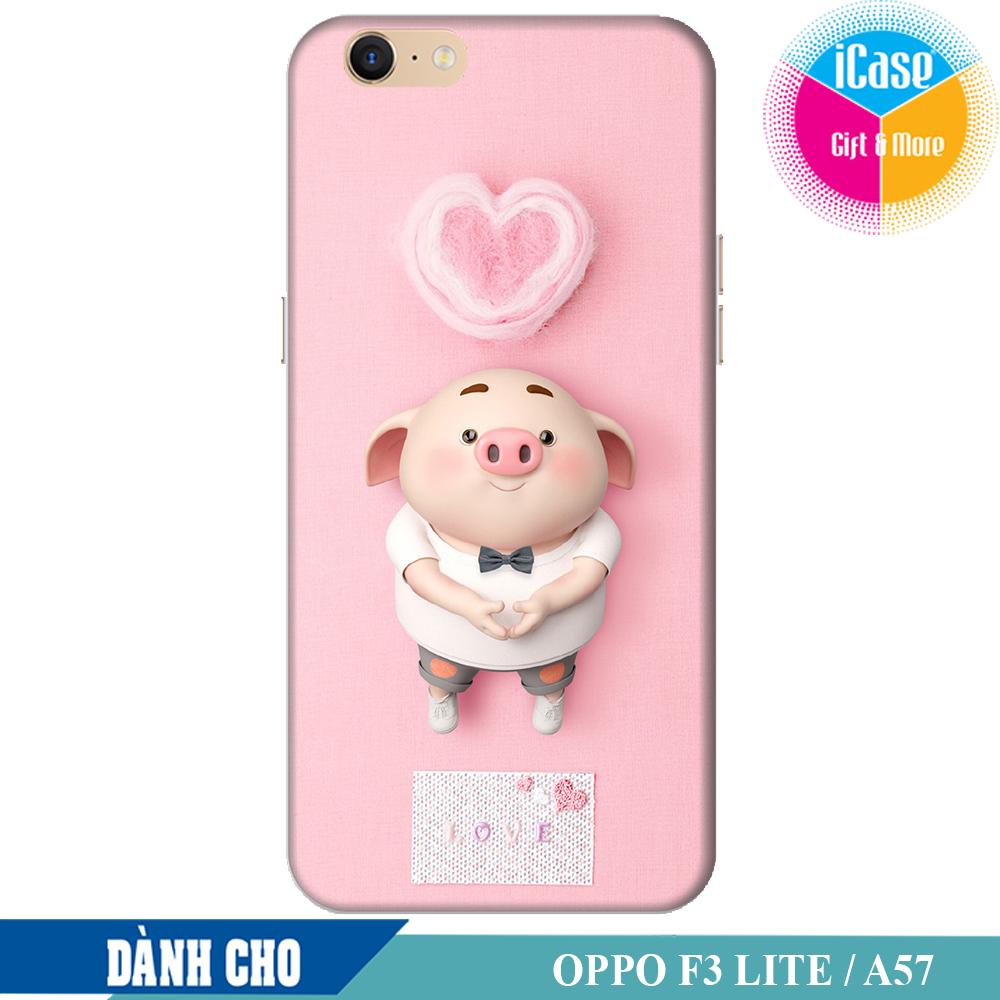 Ốp lưng nhựa dẻo dành cho Oppo F3 Lite in hình Heo Con Soạn Nhạc