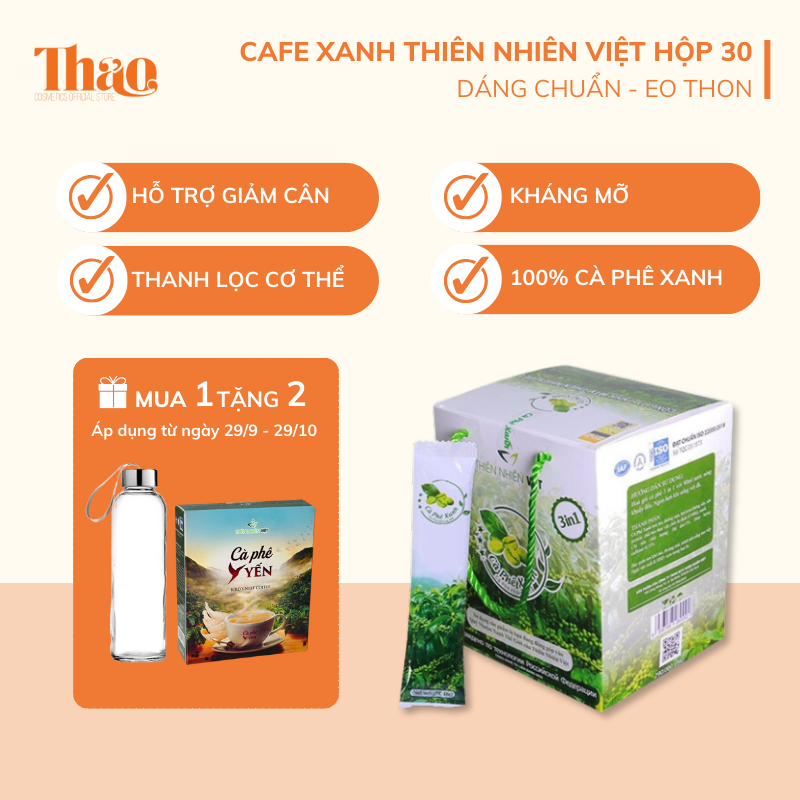 Vietnamese Natural Anti-Fat Green Coffee Supports Weight Loss Diet