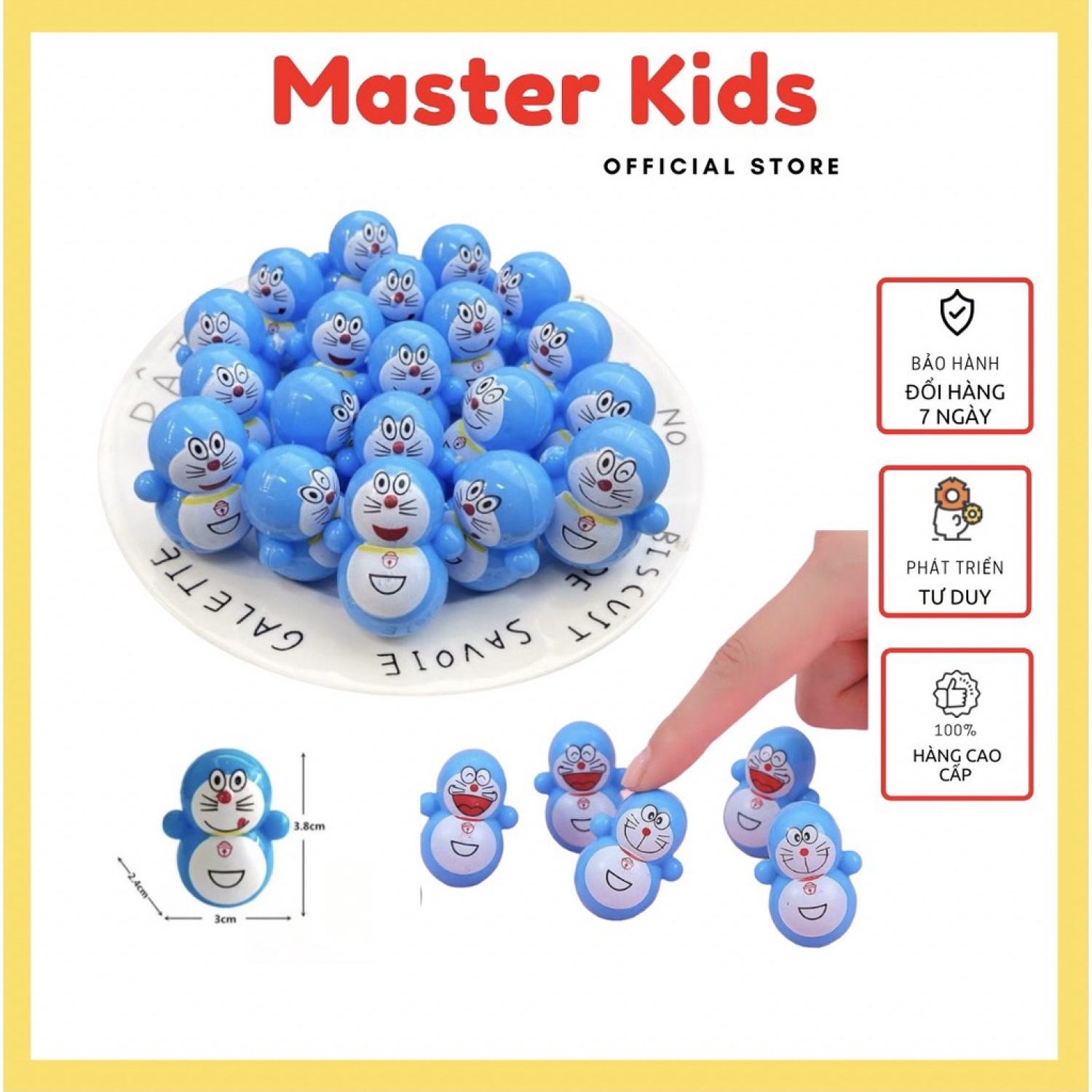 [Đồ chơi khám phá] Lật đật mini hình DOREMON đáng yêu cho bé Master Kids