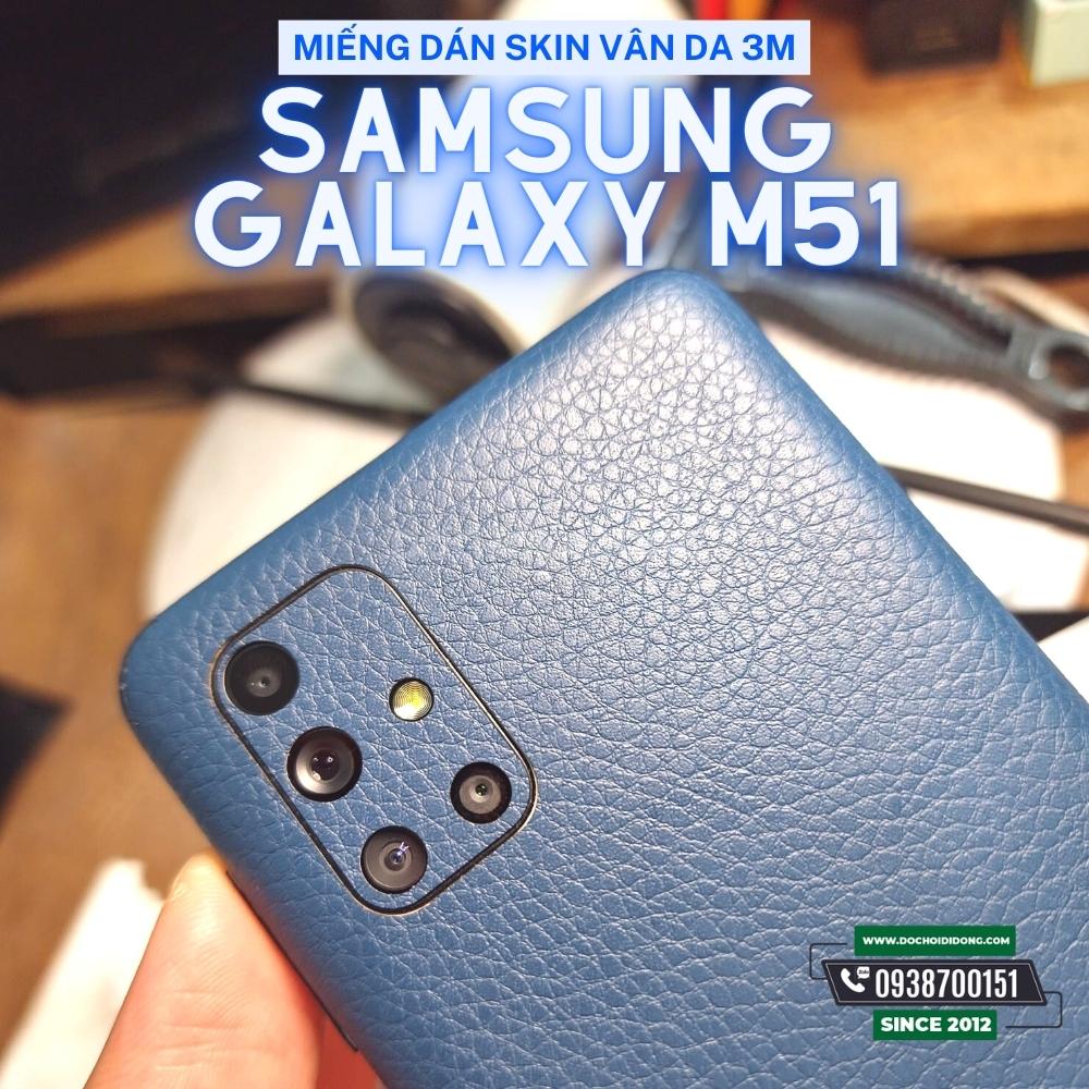 Miếng dán skin ppf đổi màu điện thoại samsung galaxy m51 cao cấp phiên bản vân da 3m