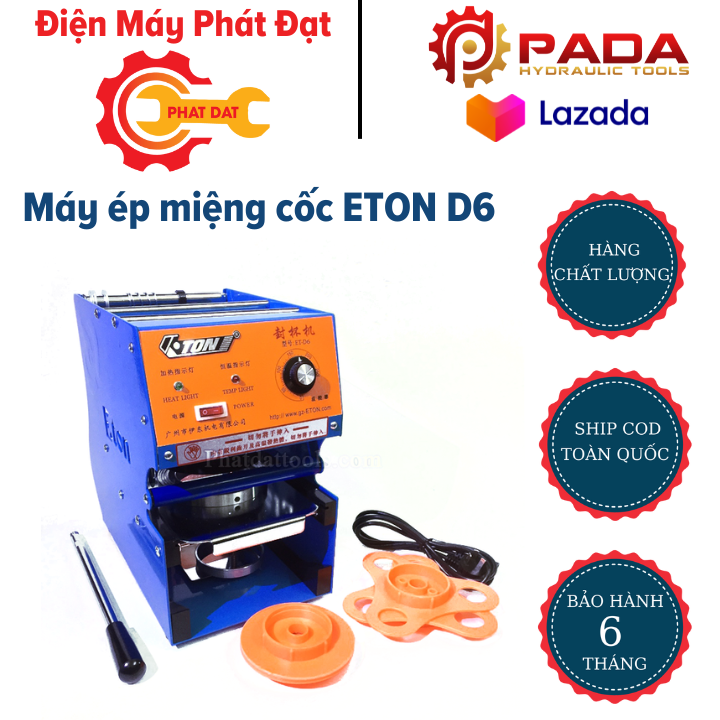 Máy ép miệng cốc eton d6-máy ép miệng ly