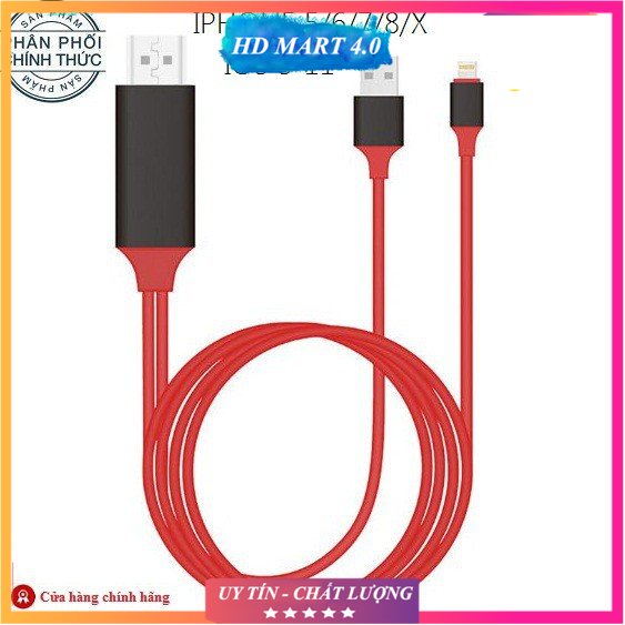 Cáp MHL - HDMI cho điện thoại iphone và Ipad dây kết nối điện thoại với tivi, máy chiếu