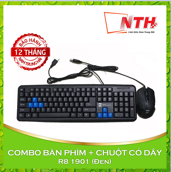 Combo bộ bàn phím và chuột có dây r8 1901 / zt-600