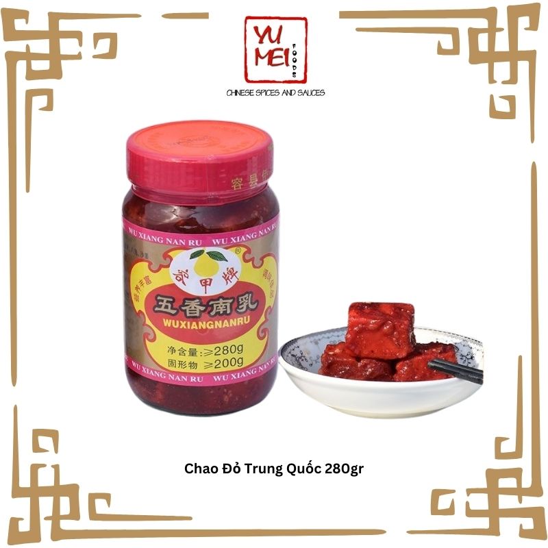 Chao đỏ trung quốc 280gr - ướp xá xíu/ vịt nấu chao