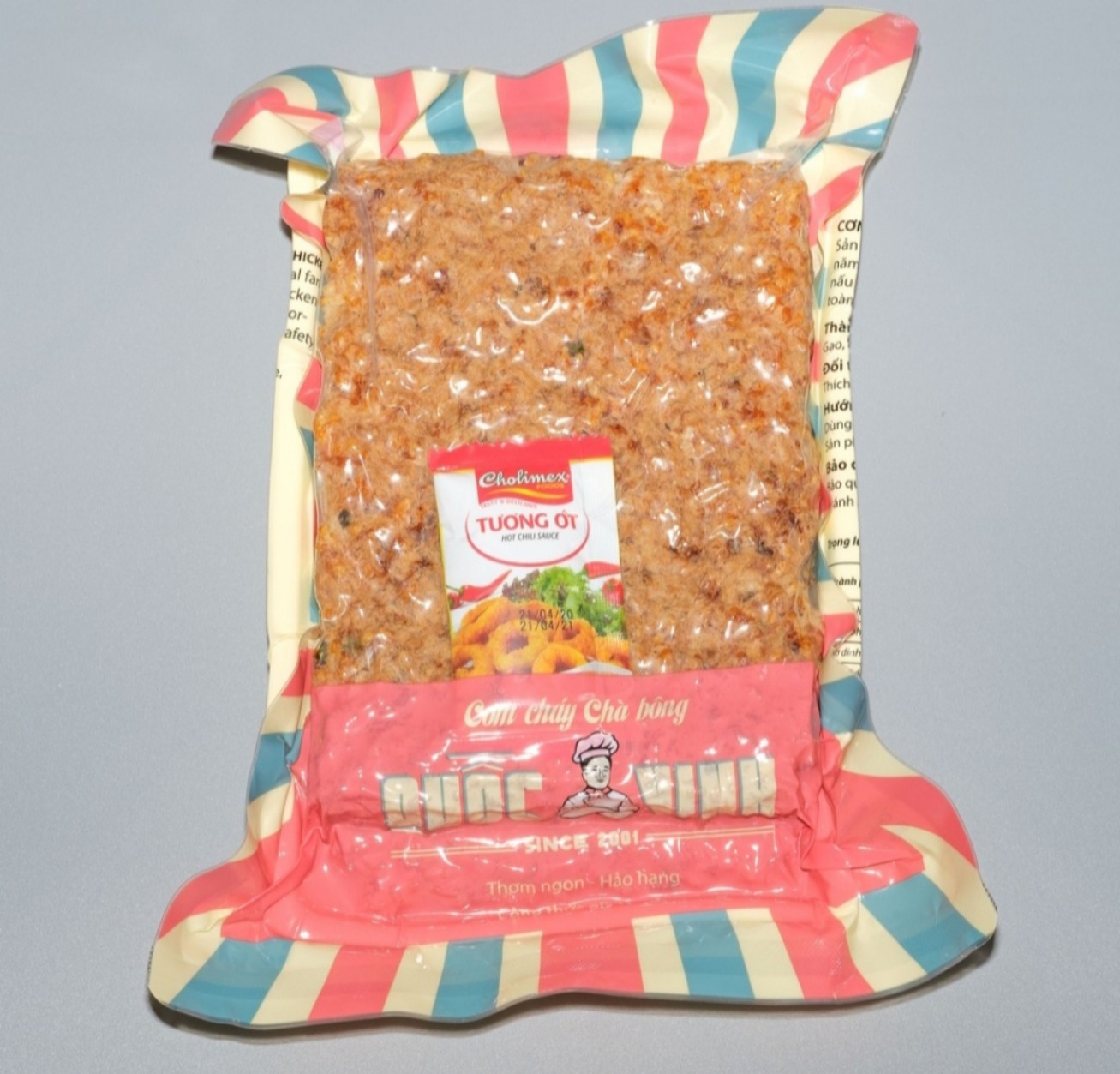 Cơm cháy chà bông vị vừa gói 250gr . cơm cháy vị ngon đậm đà
