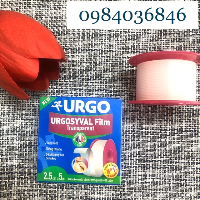 Băng keo cuộn plastic trong suốt Urgo syval Film Transparent