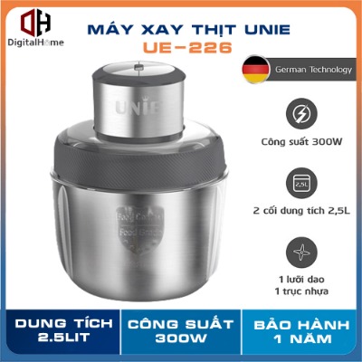 Máy xay thịt unie ue226, 1 cối inox 2.5lit - 300w, bảo hành chính hãng 1 năm