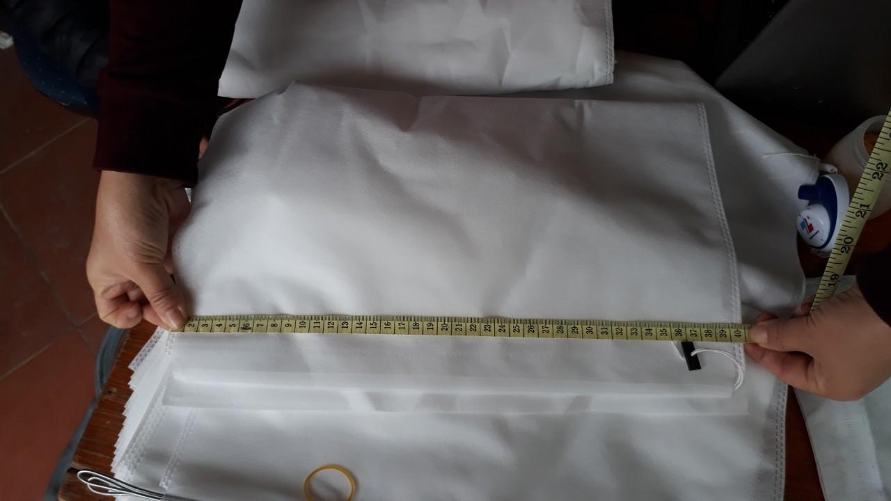 Combo 50túi bọc trái cây mít, sầu riêng có dây rút cỡ 40x50cm