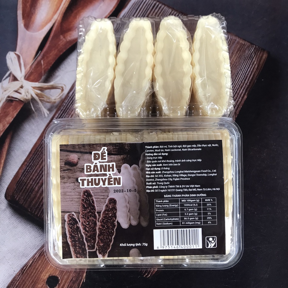 Đế bánh thuyền hộp 60 cái/ đế vỏ làm bánh thuyền hạt - nl81