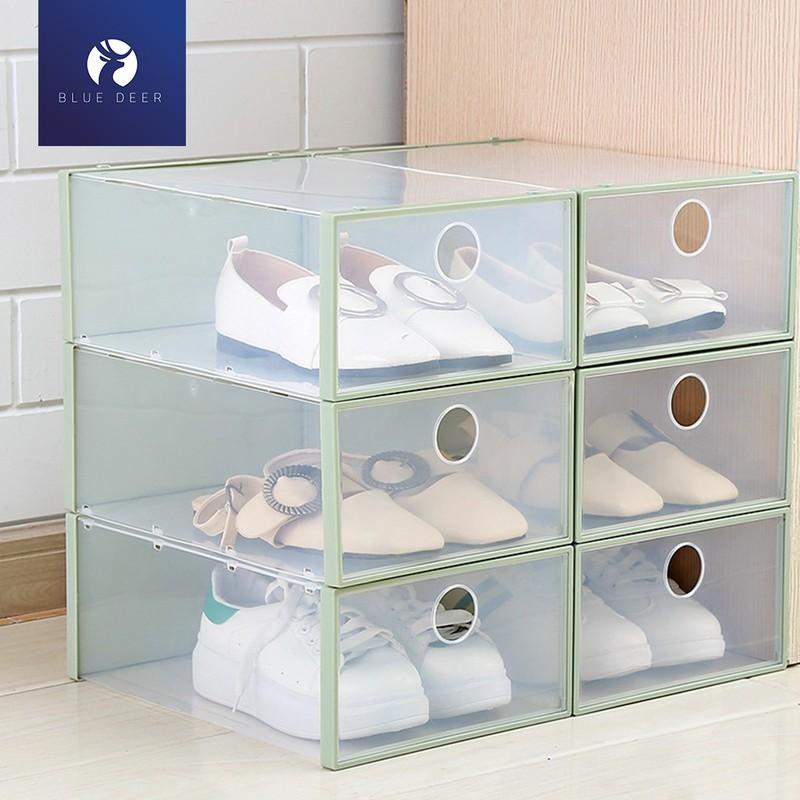 Hộp nhựa đựng giày dép mica trong suốt siêu cứng cáp đa mặt