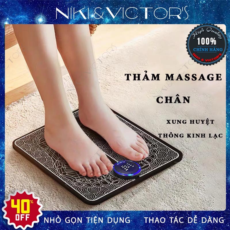 Thảm Massage Chân Ấn Huyệt Xung Điện EMS Giảm Nhức Mỏi Cơ Cải Thiện Tuần Hoàn Máu Thảm Mát Xa Chăm Sóc Sức Khỏe