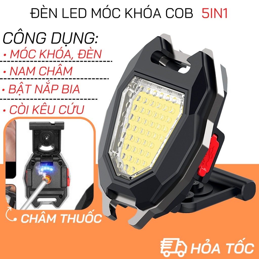 Móc khóa hột quẹt đa năng 3in1