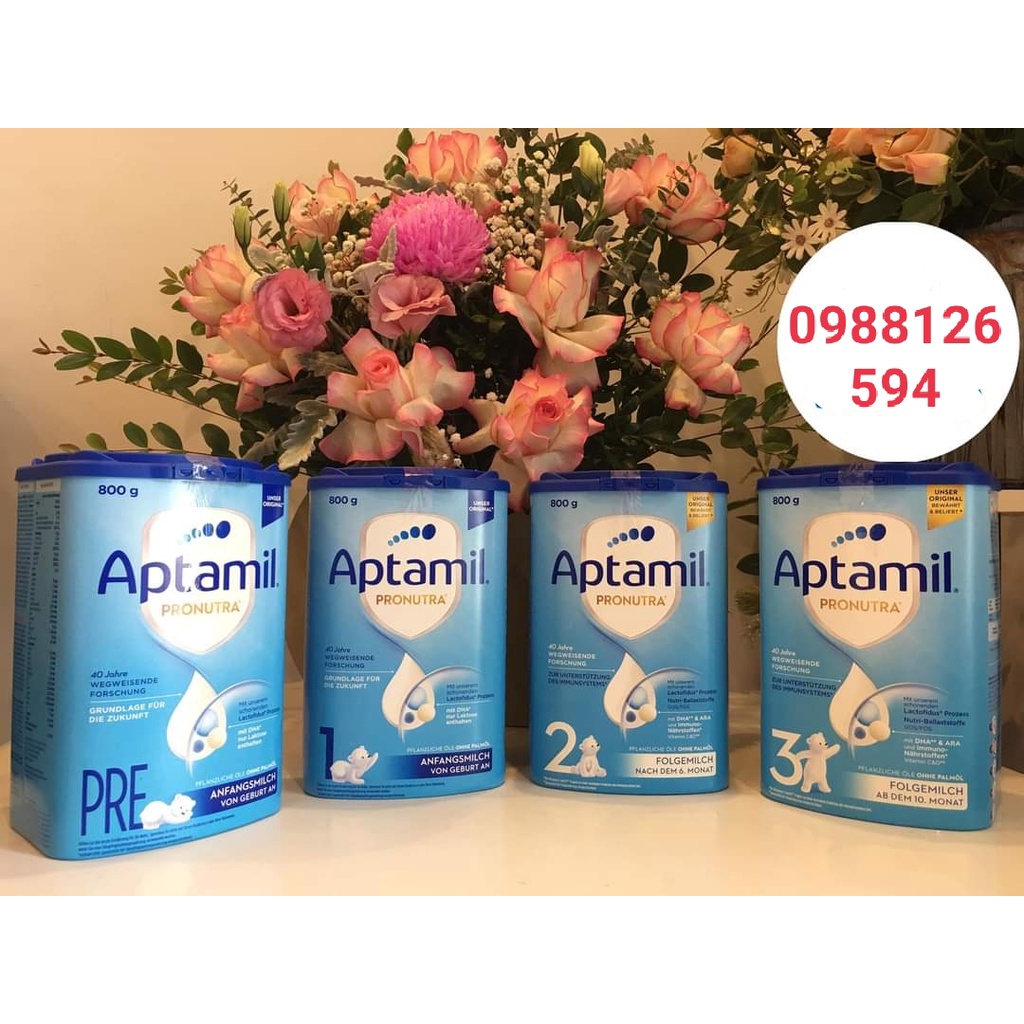 Sữa Aptamil Hộp xanh nội địa Đức số 2 800g  (Mẫu mới  )