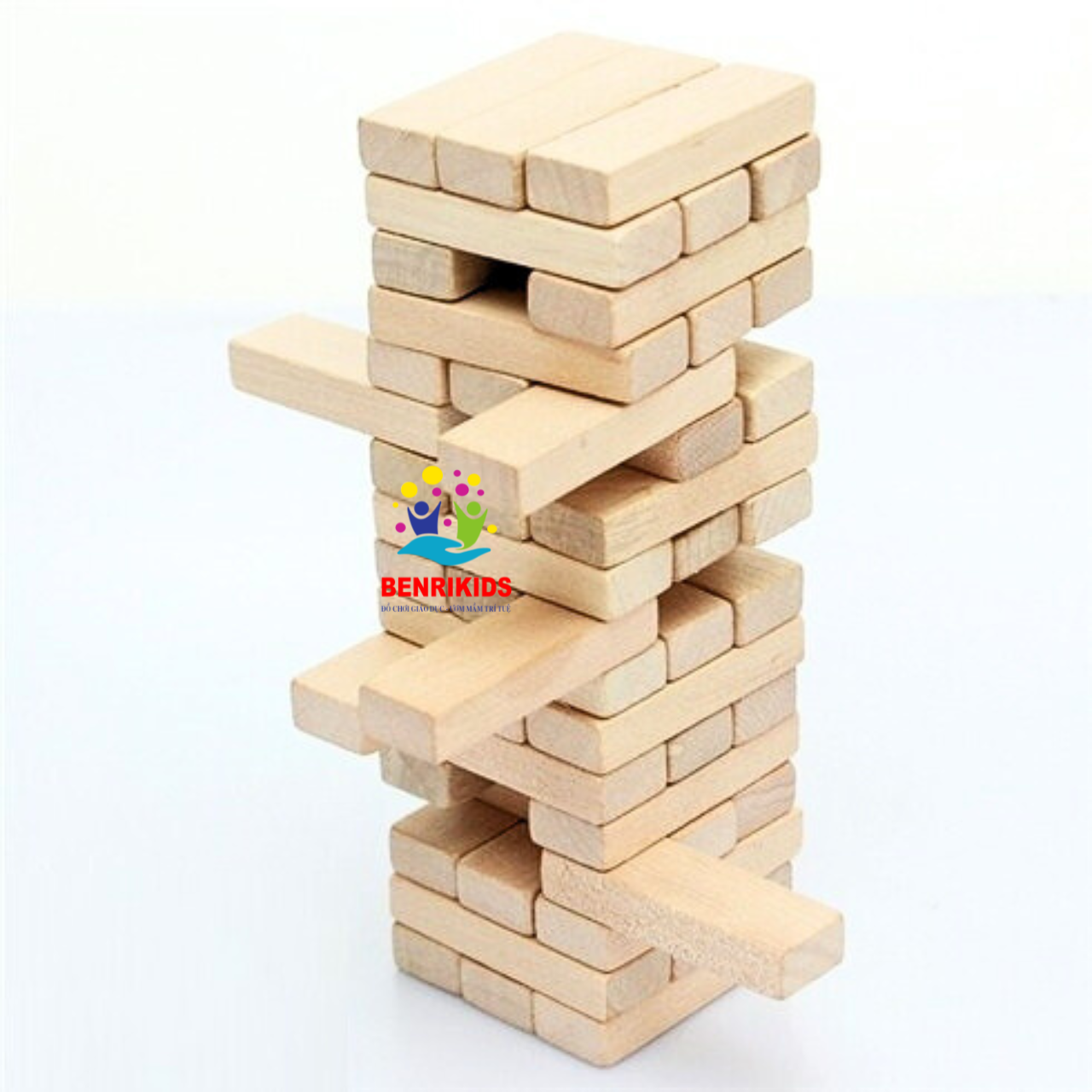 Đồ chơi giải trí trò chơi rút gỗ to 48 thanh bằng gỗ benrikids cho mọi lứa tuổi