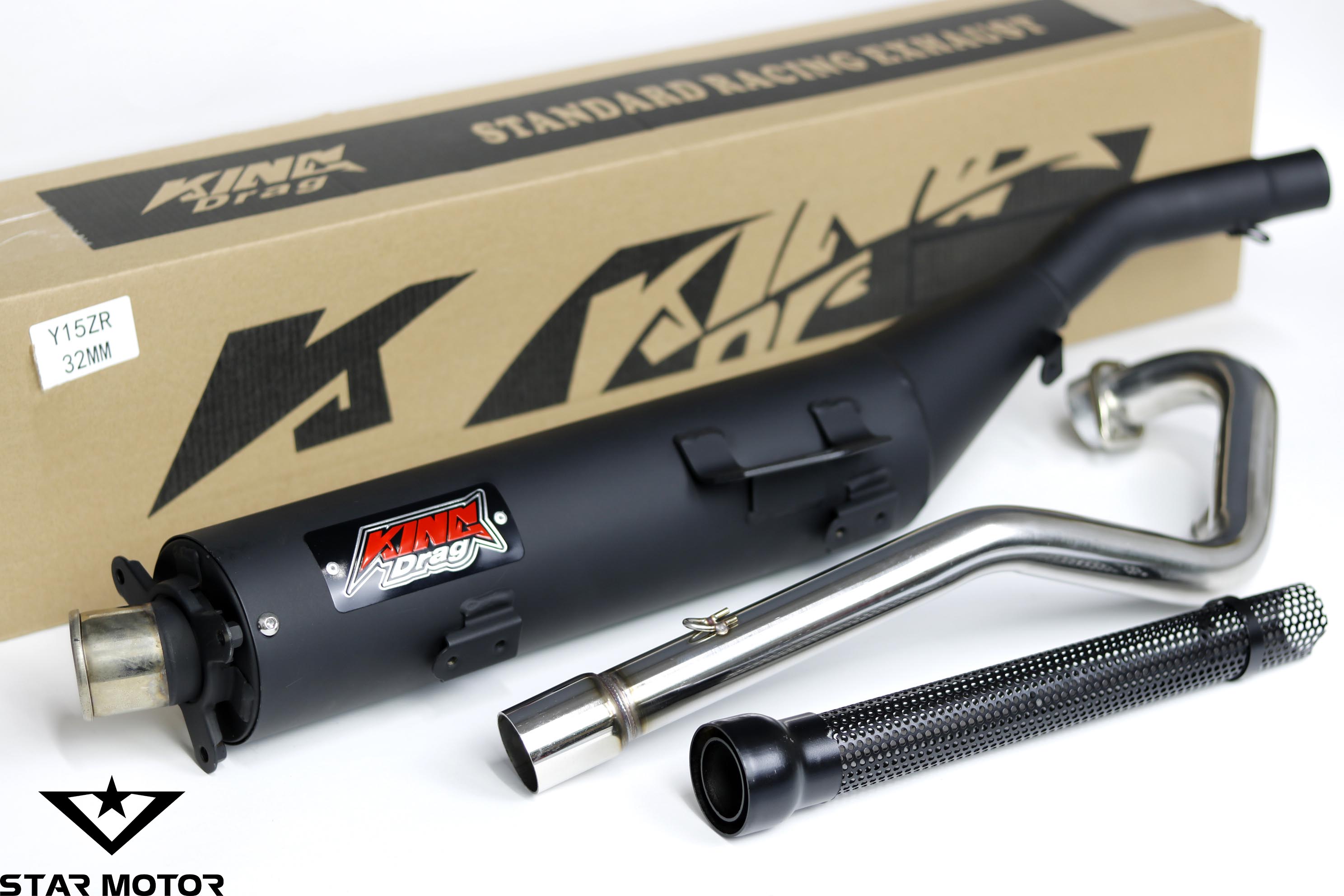 Pô kingdrag exciter 150-155, winner v1,v2,v3 kèm cổ tăng 2 khúc 34-51 from ghép