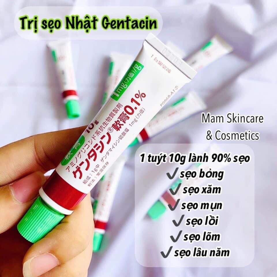 Kem bôi mờ sẹo gentacin nhật bản 10g , làm mờ sẹo lâu năm, sẹo do mụn, xuất sứ nhật bản.