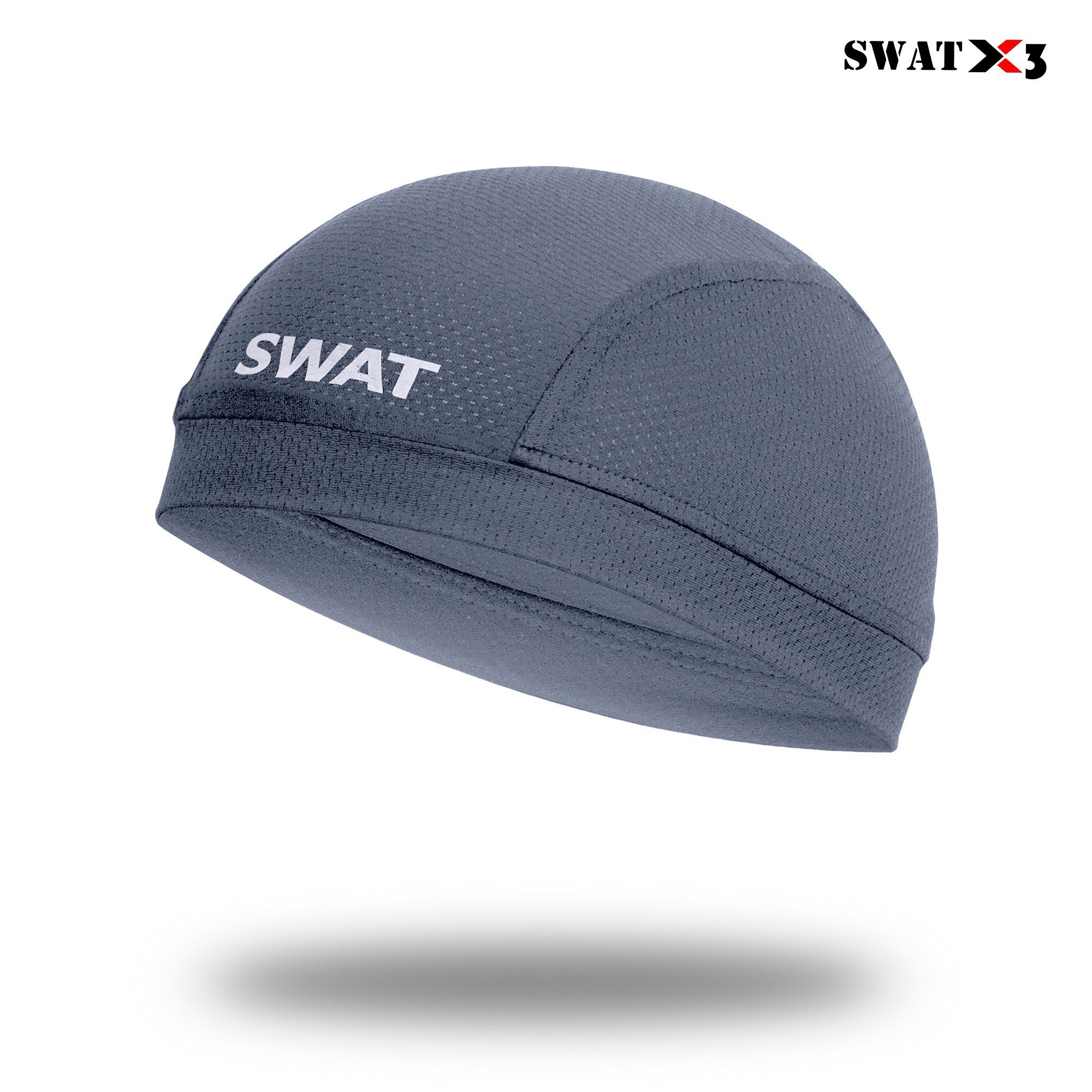 Khăn trùm 1/2 SWAT X3 -  mũ đội nửa đầu chạy xe đạp  (Màu Xám)