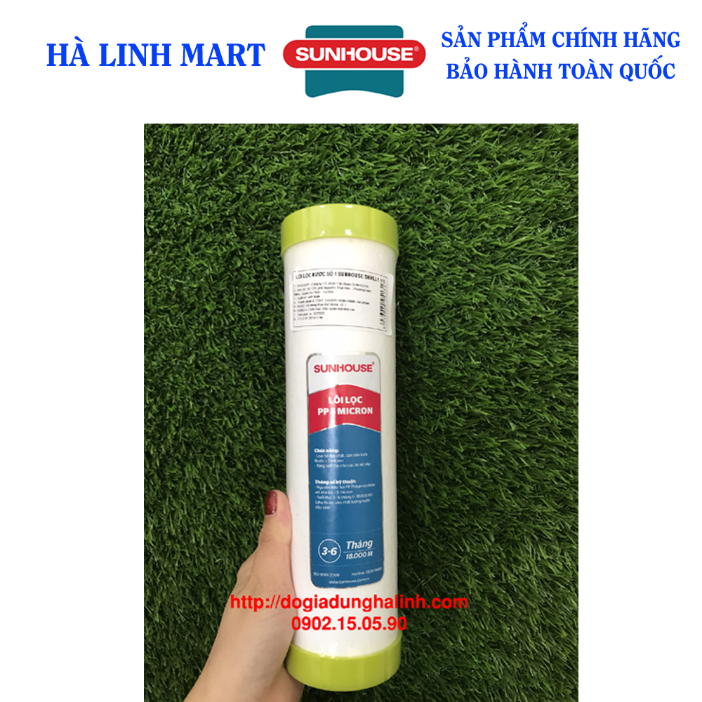 Lõi lọc nước Sunhouse số 1, Lõi lọc nước Sunhouse số 2, Lõi lọc nước Sunhouse số 3, Lõi lọc thô Sunhouse, Lõi lọc nước chính hãng