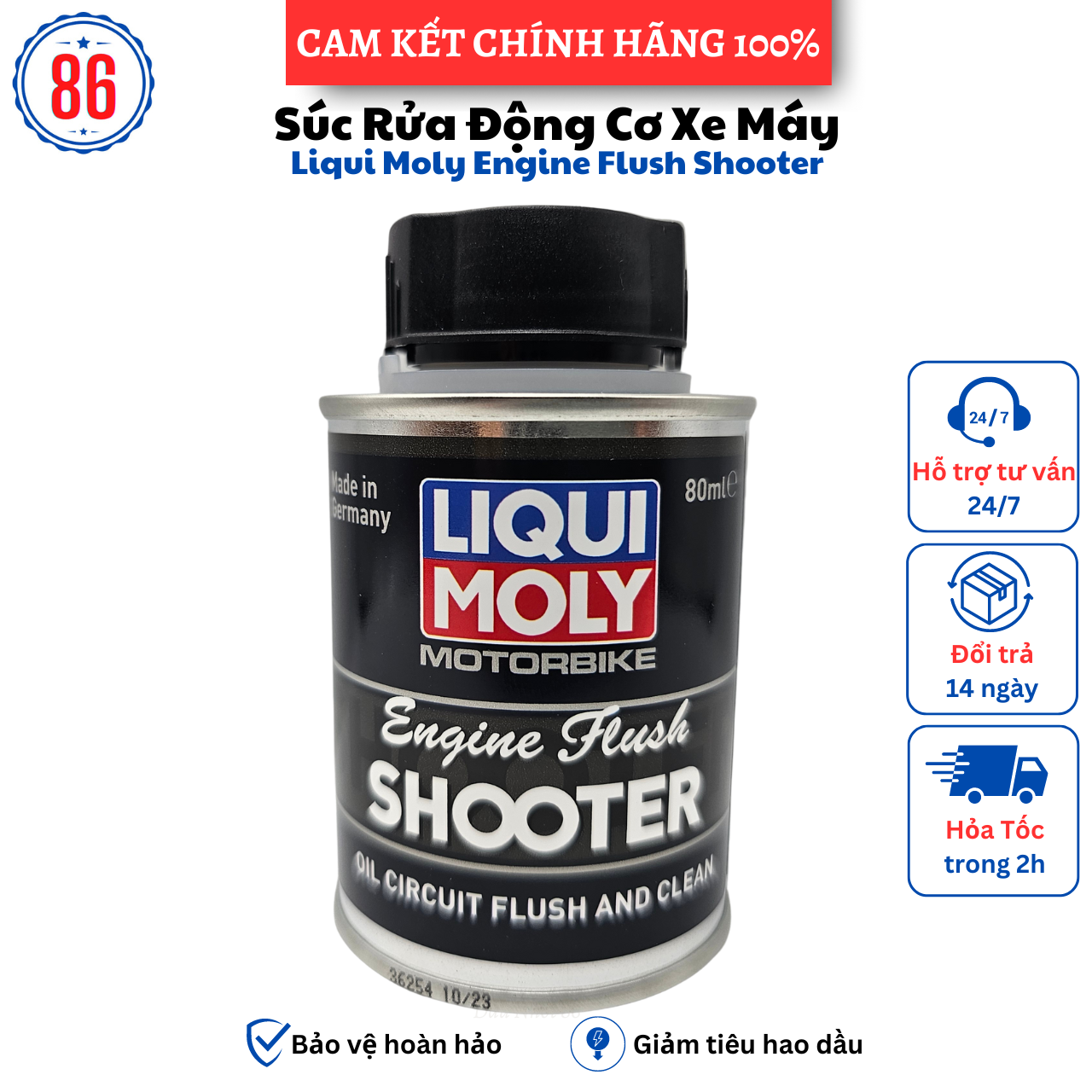 Dung dịch súc rửa động cơ liqui moly engine flush 20597 80ml- sản xuất tại đức