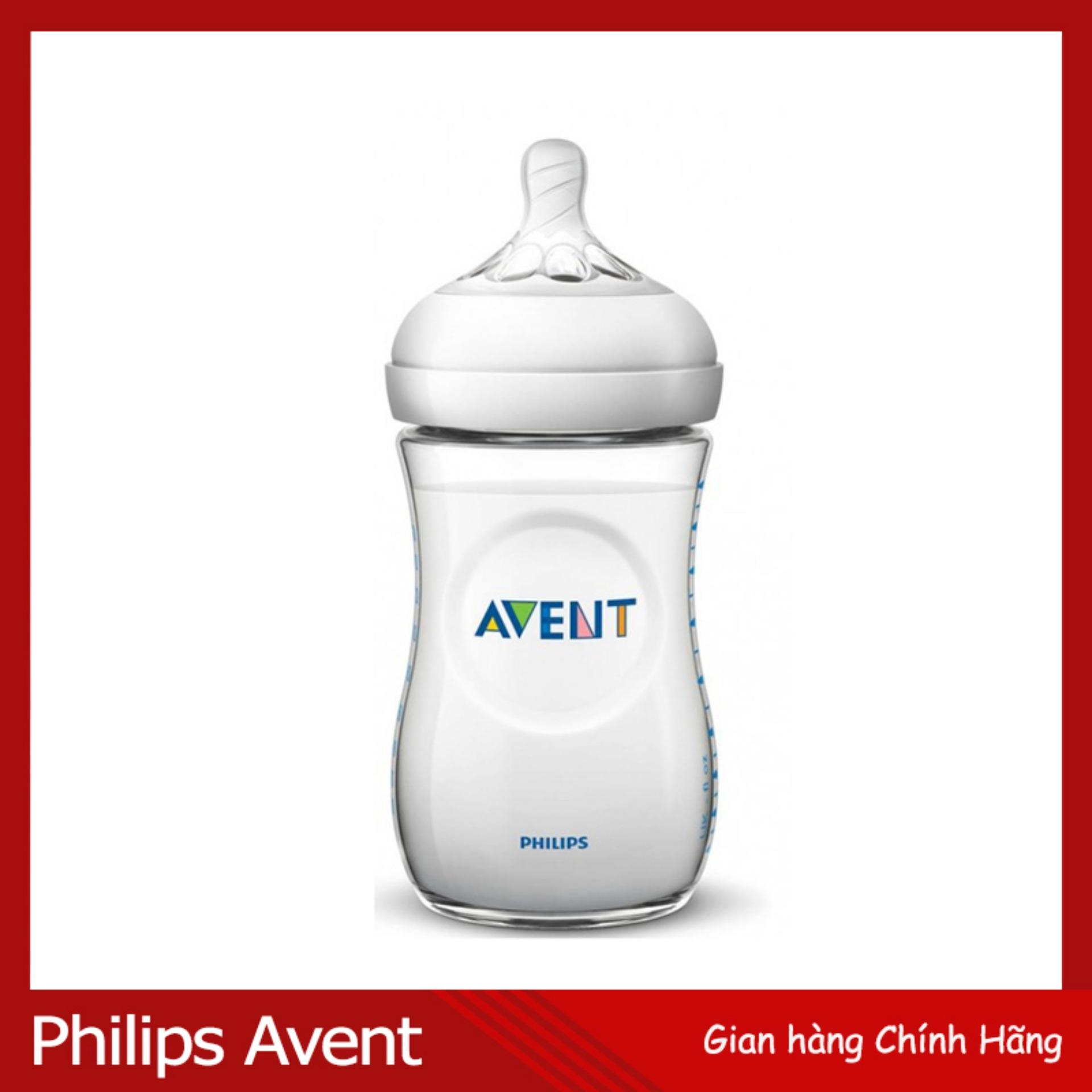 Bình Sữa Philips Avent Natural 260ml FreeBPA Chống Sặc Đầy Hơi Non Trớ Mô Phỏng Ty Mẹ (Hãng Phân Phối Chính Thức)