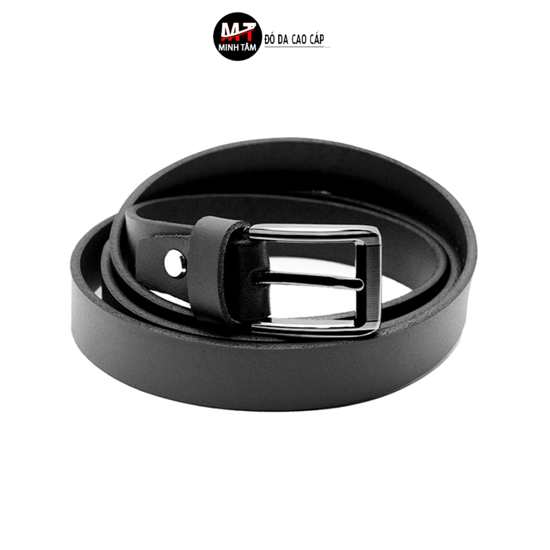 Thắt lưng nữ minh tâm da bò , khóa kim lỗ minh tâm mt722