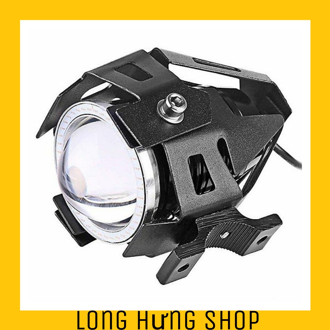 Đèn led trợ sáng xe máy u7-đèn led trợ sáng xe máy- đèn led u7 tặng kèm công tắc on/off