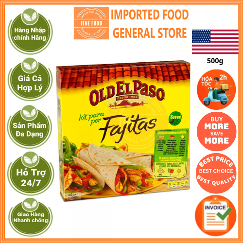 Bộ sản phẩm Fajita Old El Paso 500g