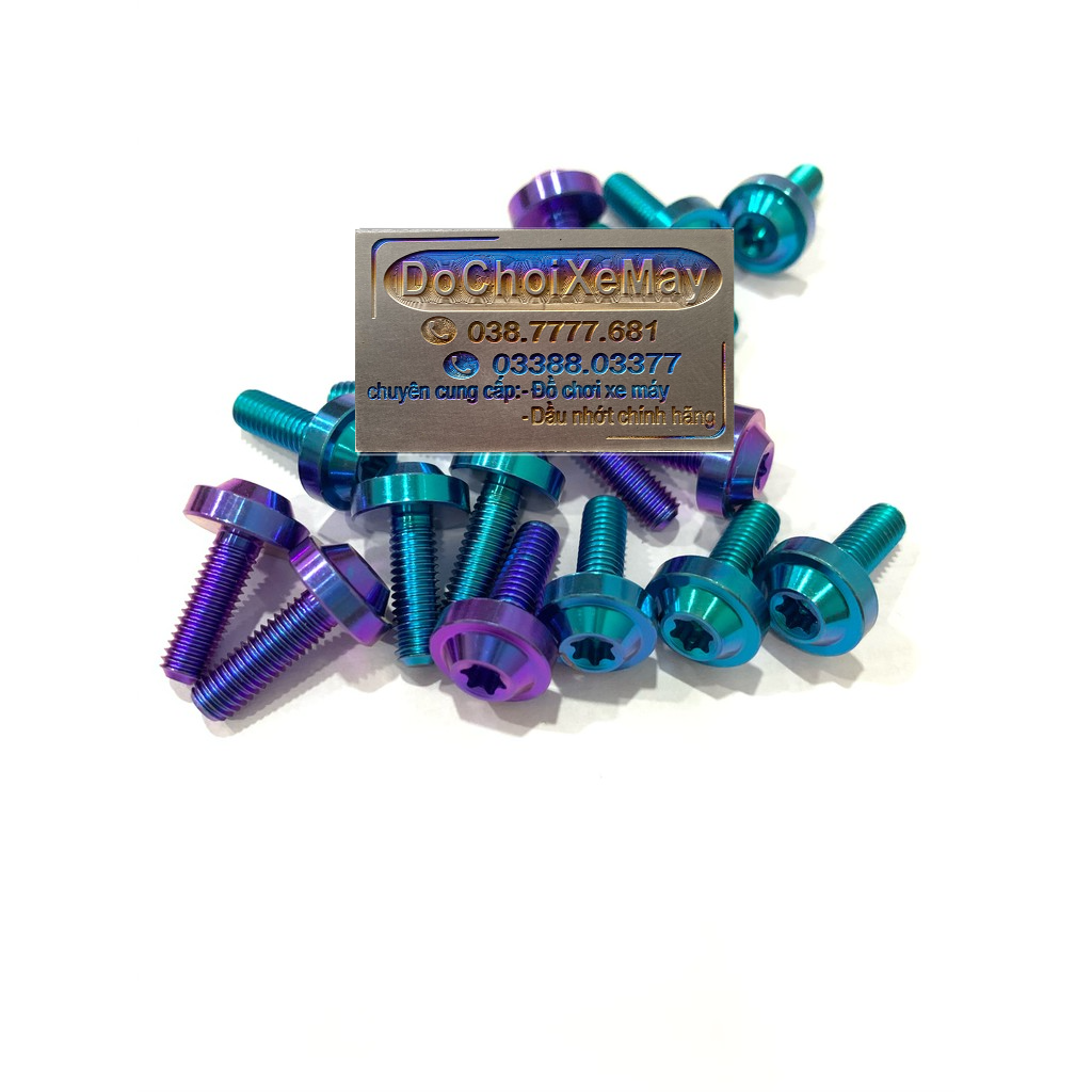 Ốc 5li15 dù nhỏ Titan Gr5 cao cấp , ốc titan 5li . DoChoiXeMay