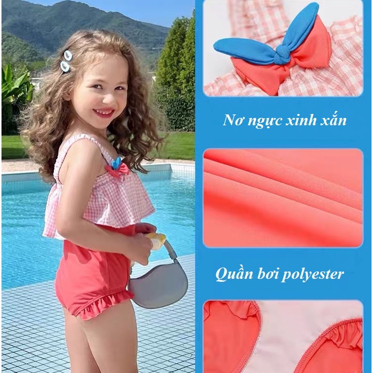 Bikini cho bé gái 2 mảnh 9-23kg Đồ bơi trẻ em, áo tắm đi biển từ 1-8 tuổi