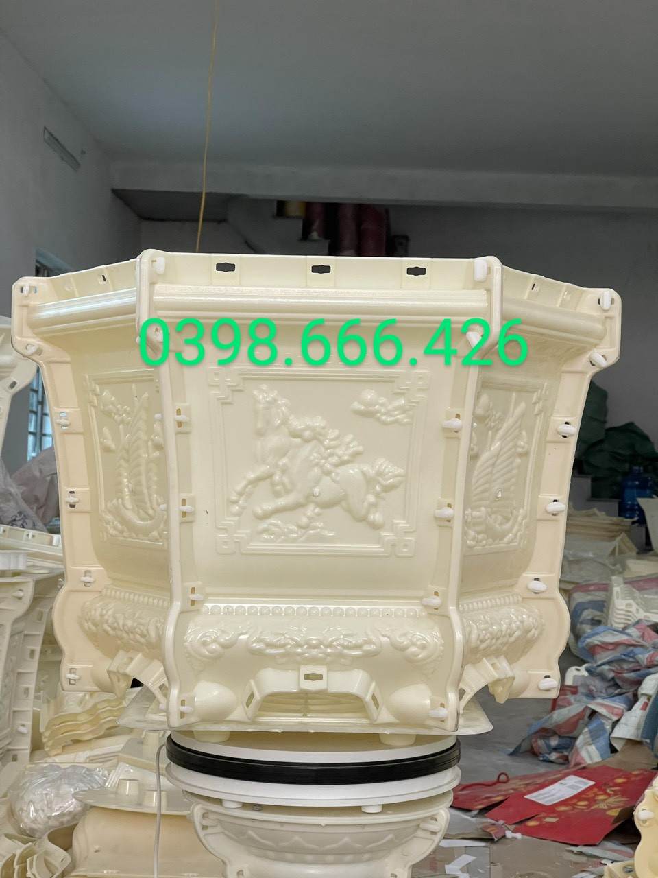 Bộ khuôn đúc chậu cảnh lục giác 60 chân liền : nhựa abs cao cấp