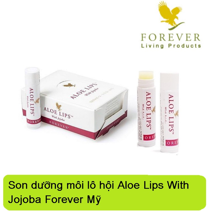 Son dưỡng môi Lô Hội Aloe Lips 4,25g mỹ chính hãng