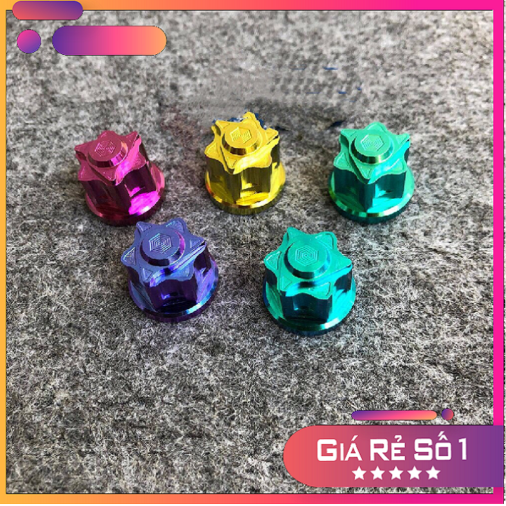 Tán bít đầu 8li 10li 12li 14 ly Titan Gr5 cao cấp bắt dĩa tải , cốt xe và nhiều vị trí khác